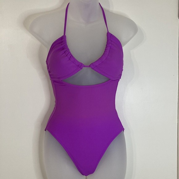 Xhilaration Purple Women Swim One Piece - Picture 11 of 11
